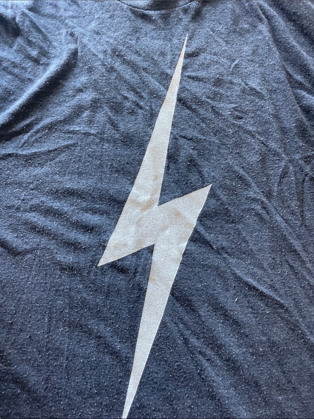 Aviator Nation navy blue Tee with white Lightning Bolt - Picture 4 of 4